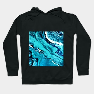 Turquoise Teal Blue - Art Hoodie